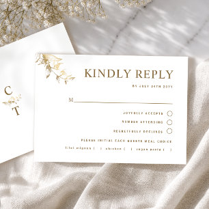 Boda Chic Blanca y Dorada RSVP con/sin comida