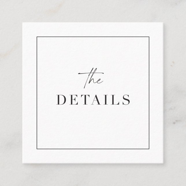 Boda Clásico Detalles del gabinete Escáner tarjeta (Anverso)