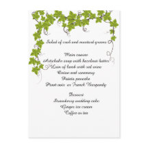 Boda, compromiso, ducha de novia, menú plano