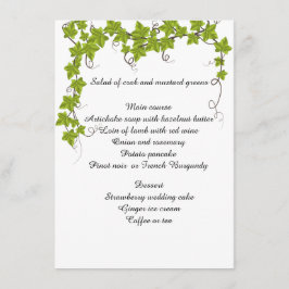 Boda, compromiso, ducha de novia, menú plano