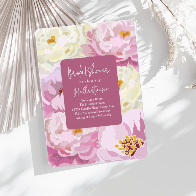 Boda con Flores Modernas: Invitación para Bridal S (Subido por el creador)