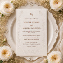 Boda con letra impresa ciega Rosalie Heirloom