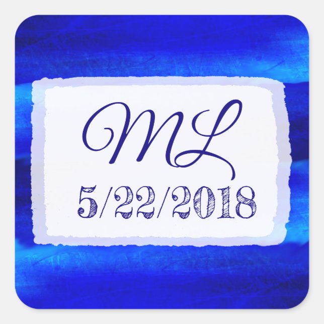 Boda con Pegatinas de novias y novios (Anverso)