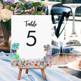 Boda con tema de dinosaurios Flor silvestre colori