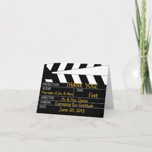 Boda con tema de película agradecimiento