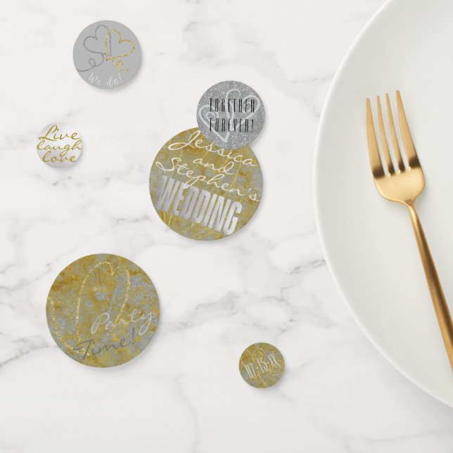 Boda Confetti Silver Lining Confetti (Grupo)