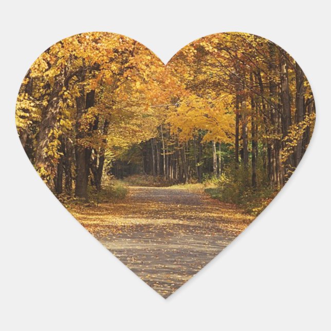 Boda Corazón Cae Boda Boda Otoño Sellos (Anverso)