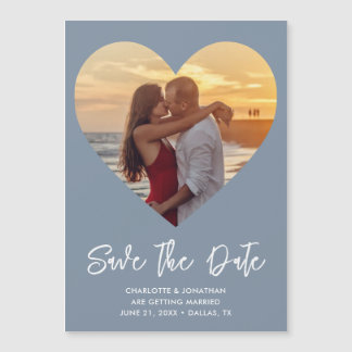 Boda Corazón Guardar La Tarjeta Magnética De Fotos