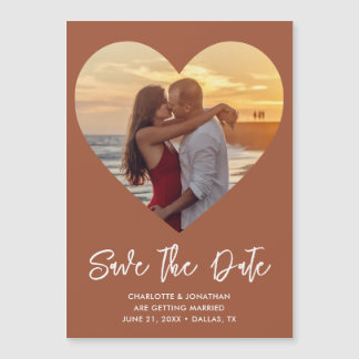 Boda Corazón Guardar La Tarjeta Magnética De Fotos