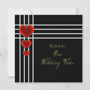 Boda corazón renovando invitación a votos