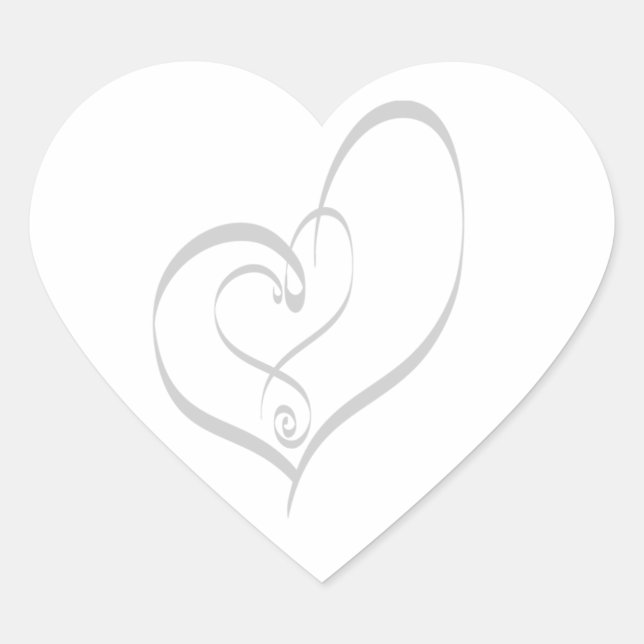 Boda Corazones Invitación Sello para sobres Boda H (Anverso)