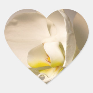 Boda Corazones Sello para sobres Orquídea Blanca E