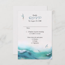 Boda costera de playa RSVP