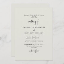 Boda Crema Fiel para Siempre Invitación II
