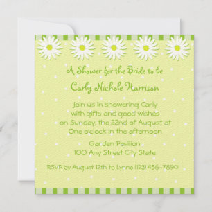 Boda Daisy/ Invitación a la ducha