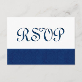 Boda Damask de Navy Blue RSVP C108