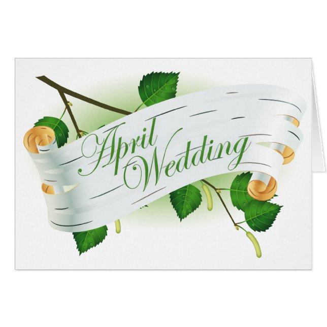 Boda de abril : hojas de la temporada : (Anverso (Horizontal))