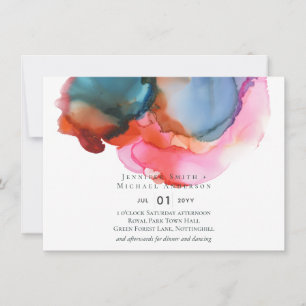BODA de acuarela arcoiris abstracto BUDGET