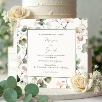 Boda de Acuarela de Eucalipto