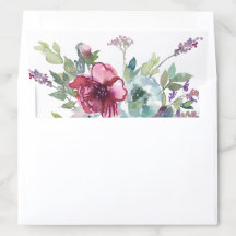 Boda de acuarela floral Mint & Mauve