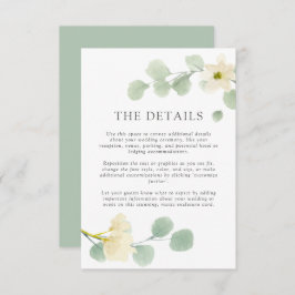 Boda de acuarela simple y elegante | Tarjeta de de