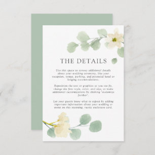 Boda de acuarela simple y elegante Tarjeta de de