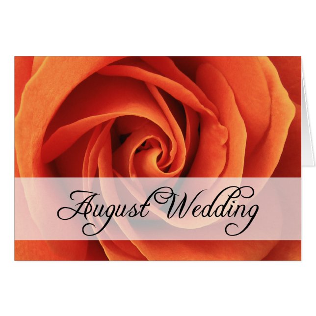 Boda de agosto : rosa de temporada : (Anverso (Horizontal))