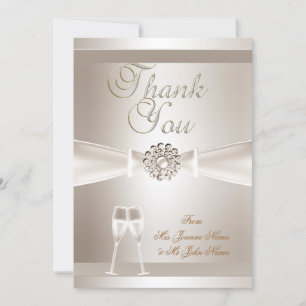 Boda de agradecimiento Damask Crema Blanco Champán