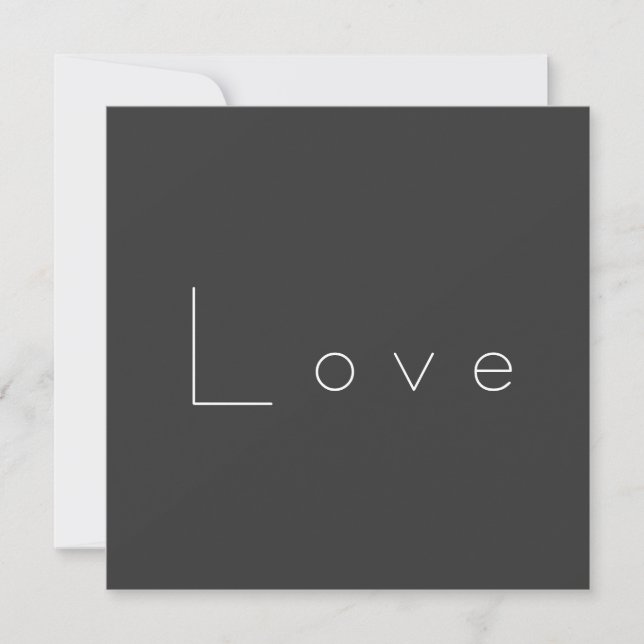 Boda de Amor Blanco Gris Elegante (Anverso)
