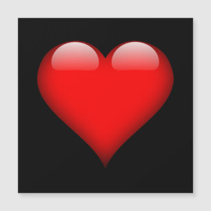 Boda de amor de moda del corazón rojo