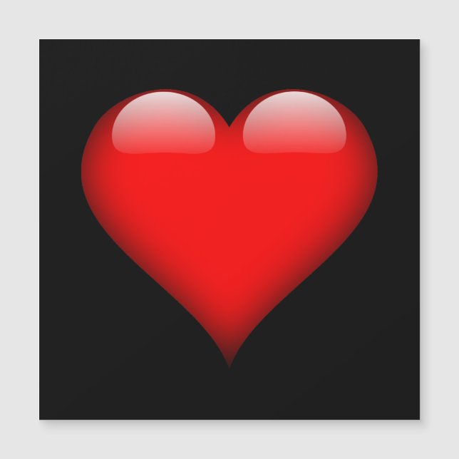 Boda de amor de moda del corazón rojo (Anverso)