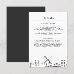 Boda de Ámsterdam   Invitación a detalles de invit