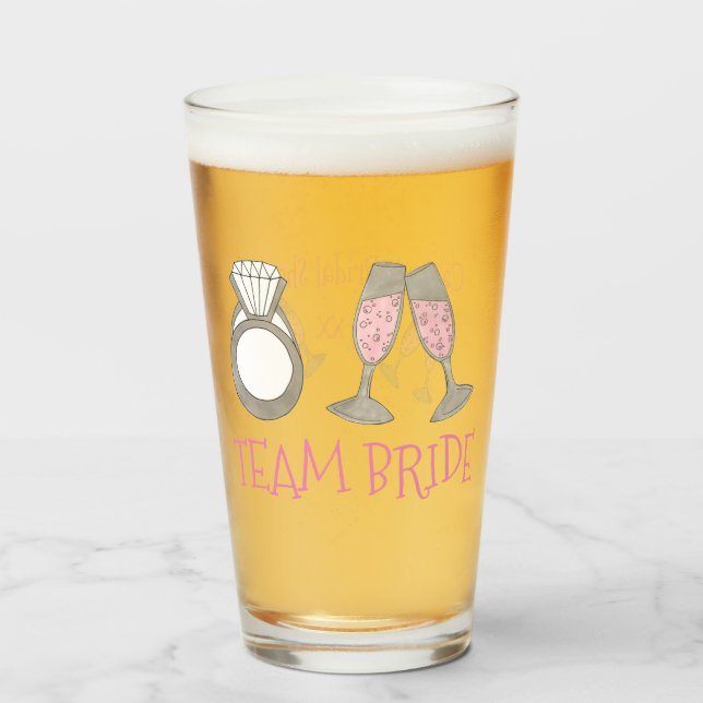 Boda de Anillo de Diamante de Champán Rosado (Anverso (lleno))