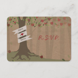 Boda de Apple Orchard Inpsired Cardboard RSVP