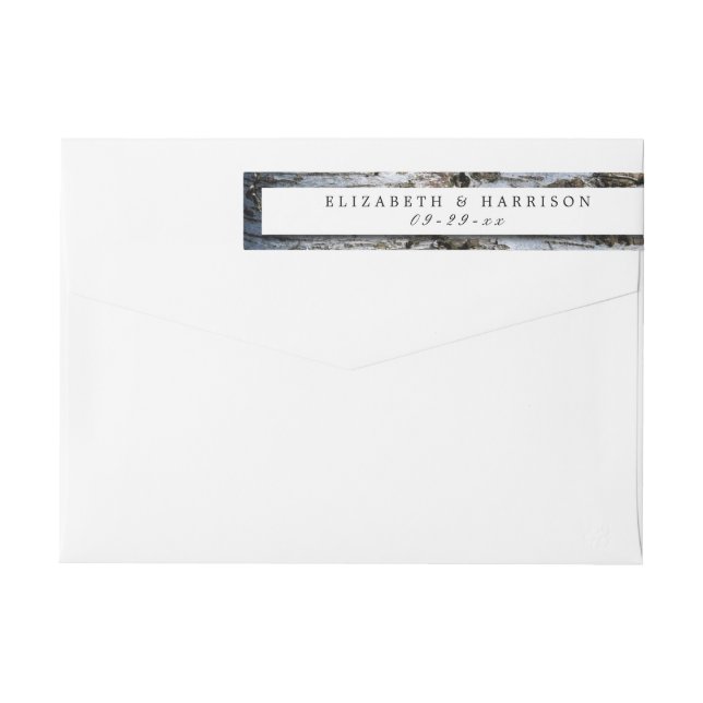 Boda de árbol de birch rústico del país (Reverso)