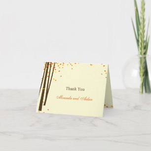 Boda de Árboles Forestales Gracias Tarjeta - Naran