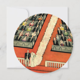 Boda de Art Deco Vintage, invitación de Novia en G