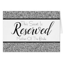Boda de asientos reservados Purpurina de imitación