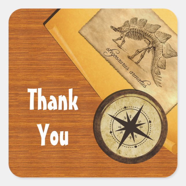 Boda de aventuras Gracias Pegatinas (Anverso)