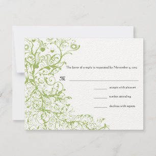 Boda de Aves y Baños RSVP Hidrangea Verde #31