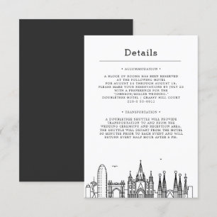 Boda de Barcelona   Invitación a detalles de invit