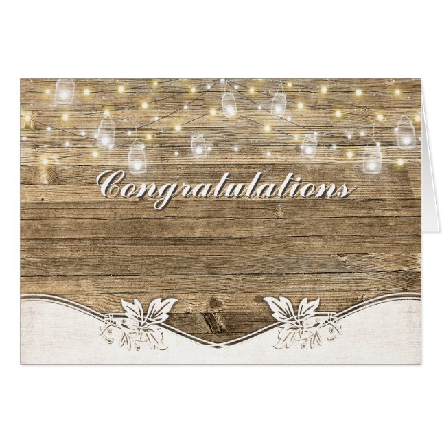 Boda De Barn Ilumina La Madera (Anverso (Horizontal))