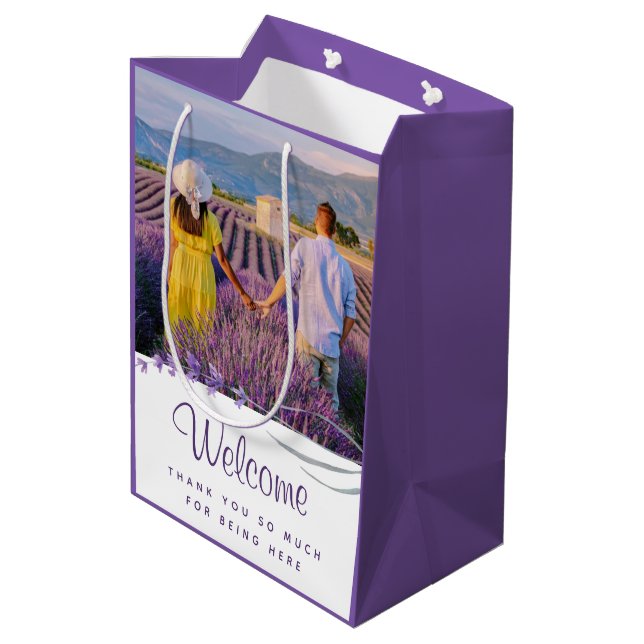 Boda de bienvenida Gracias Bolsa de regalo (Angulo reverso)