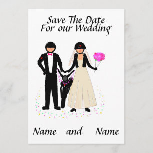 Boda De Biker Guardar La Fecha/ Invitaciones