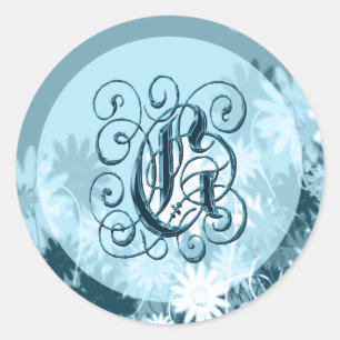 Boda de bodas Monograma G Sello