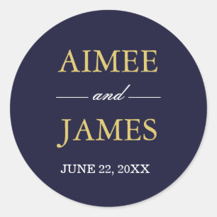 Boda de Borgoña Sello para sobres Marina sólido az