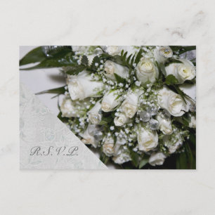 Boda de Bouquet de Rosas Blancas RSVP