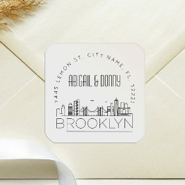 Boda de Brooklyn | Sello para sobres predirigido