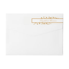 Boda de burbujas de champán de oro