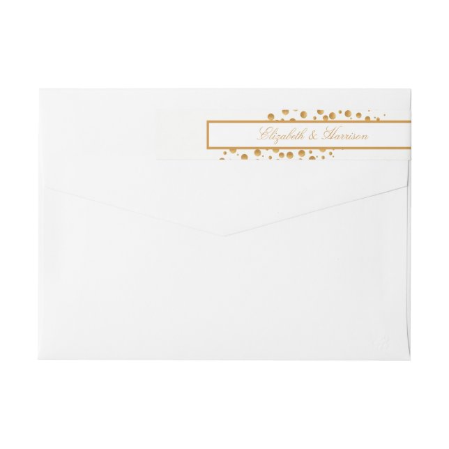 Boda de burbujas de champán de oro (Reverso)